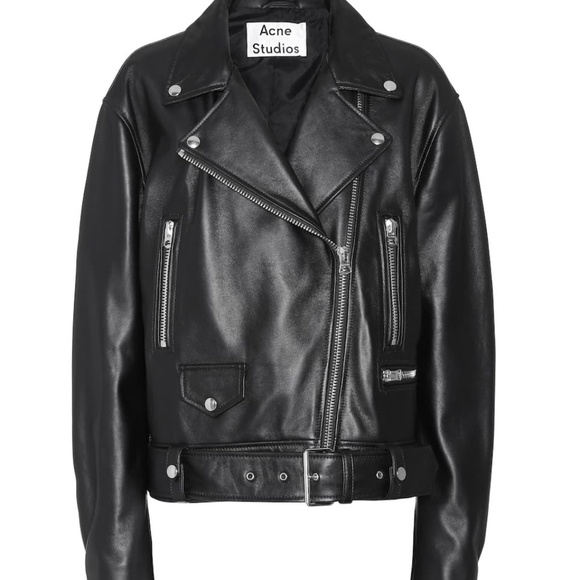 Acne Studios Jackets & Blazers - Acne New Meryln Black Biker Jacket